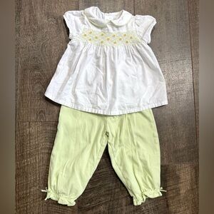 Baby Toddler Girl Smocked Outfit Set 24 month